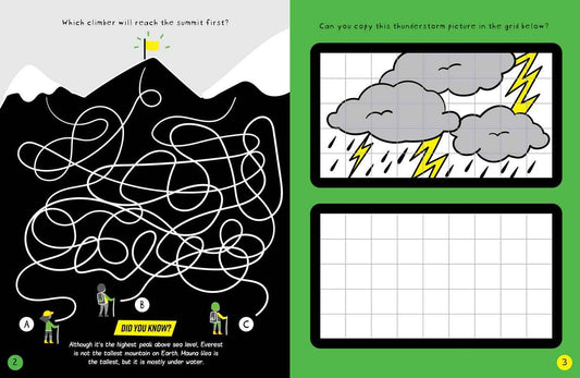 Brain Boosters Planet Earth Puzzles (with Neon Colors) by Vicky Barker