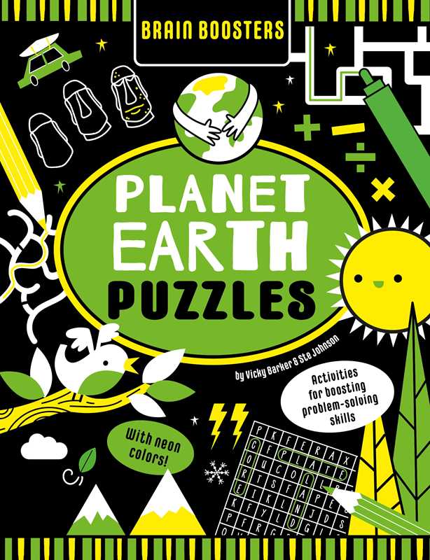 Brain Boosters Planet Earth Puzzles (with Neon Colors) by Vicky Barker